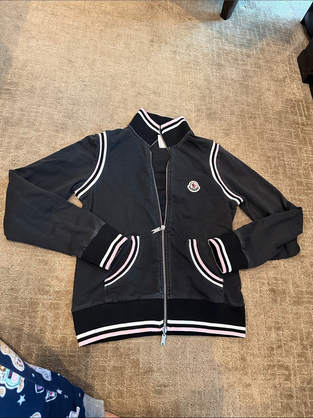 Moncler Black Track Suit Jacket